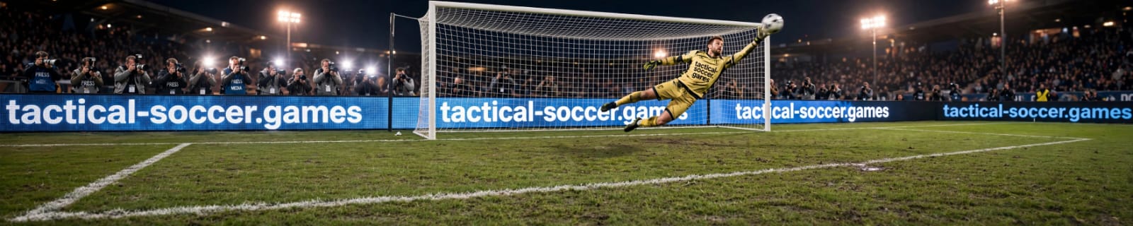 Arquero de Tactical Soccer atajando un remate